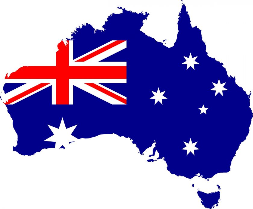 australia-flag-map