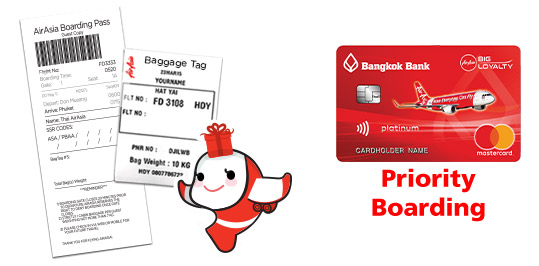 priority-boarding ธนาคารกรุงเทพ แอร์เอเชีย Priority Boarding