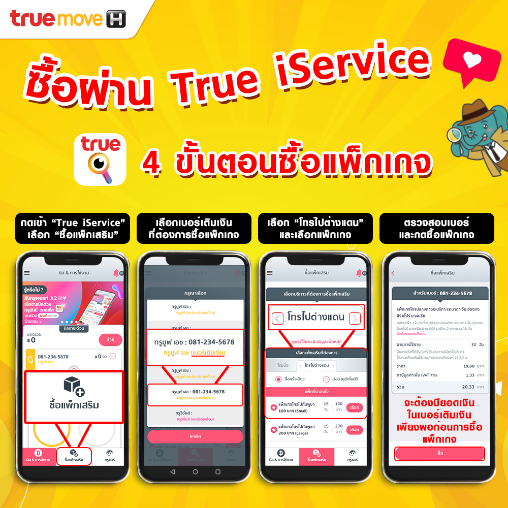 โทรไปต่างประเทศ คุ้มๆ กับ Truemove-H 006 เสียงชัด ค่าโทรเริ่มต้น 2.5 บาท